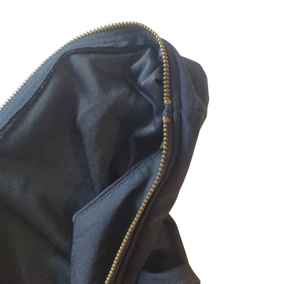 Forever 21 Women's Sleeveless Romper Black Color Size S V-Neck Front & Back Zip - Picture 12 of 12